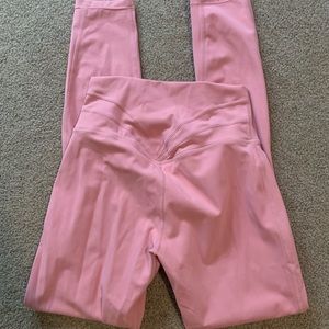 pink three seam leggings